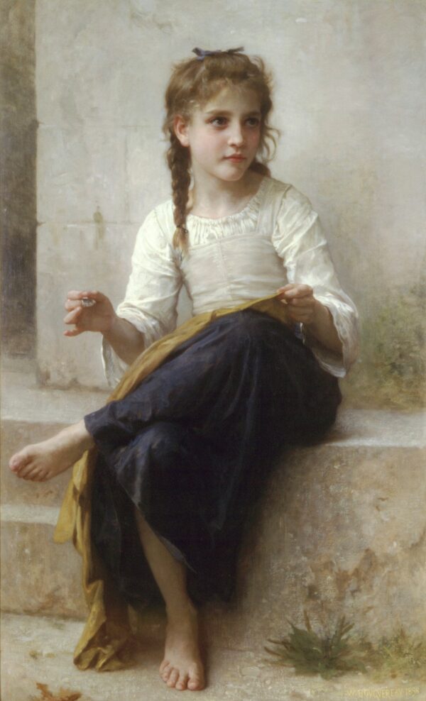 Menina que Costura – William Bouguereau William Bouguereau Master Apollon