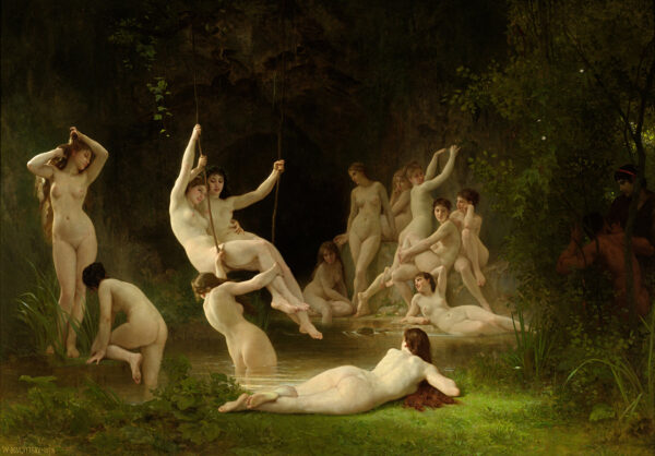 O Nymphaeum – William Bouguereau William Bouguereau Master Apollon