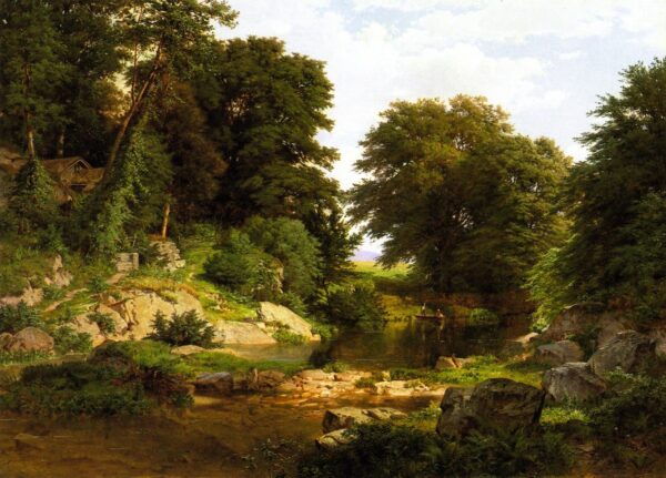 Riacho na Floresta – William Trost Richards William Trost Richards Master Apollon