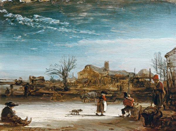 Paisagem de Inverno – Rembrandt van Rijn Rembrandt van Rijn Master Apollon