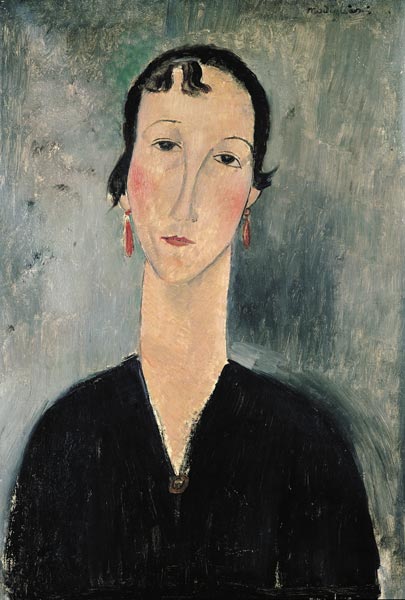 Mulher com brincos – Amedeo Modigliani Amedeo Modigliani Master Apollon