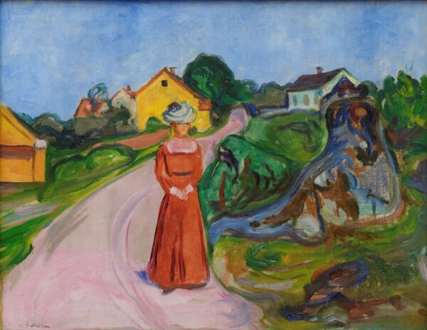 Mulher de vestido vermelho – Edvard Munch Edvard Munch Master Apollon