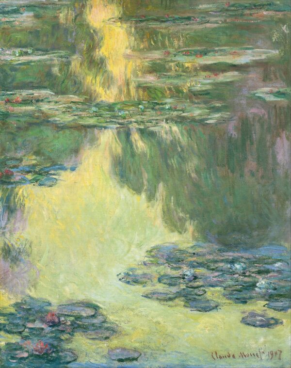 Ninféias 1907 – Claude Monet “Os Nenúfares” de Claude Monet Master Apollon