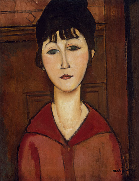 Rosto de jovem mulher – Amedeo Modigliani Amedeo Modigliani Master Apollon