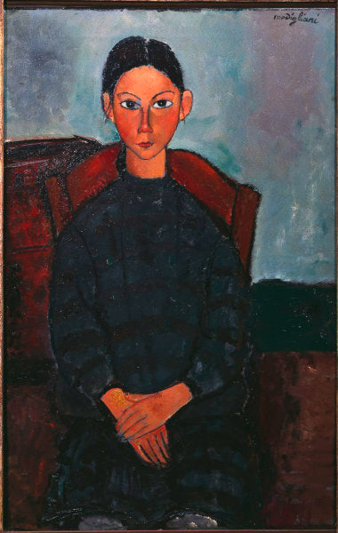 Menina com um avental preto – Amadeo Modigliani Non classé Master Apollon