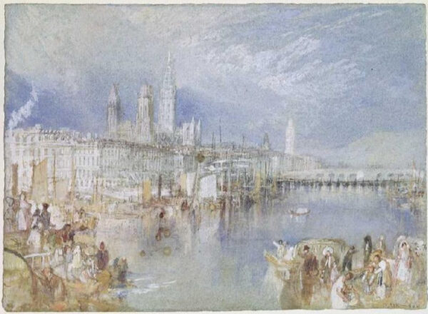 Vista de Rouen na direção do rio – William Turner William Turner Master Apollon