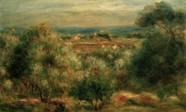 Vista do mar desde Haut-Cagnes – Pierre-Auguste Renoir Pierre-Auguste Renoir Master Apollon