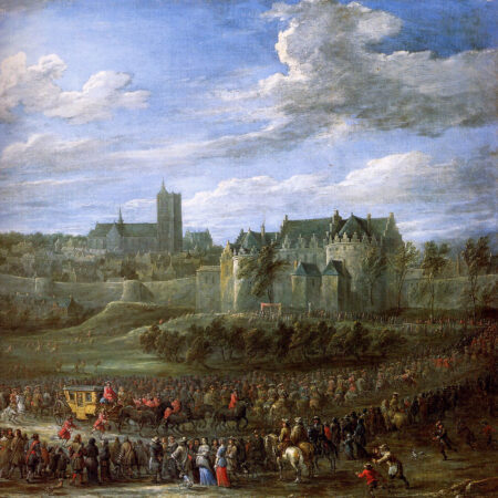 Chegada de Cristina da Suécia a Bruxelas – David The Younger Teniers David Teniers, o Jovem Master Apollon