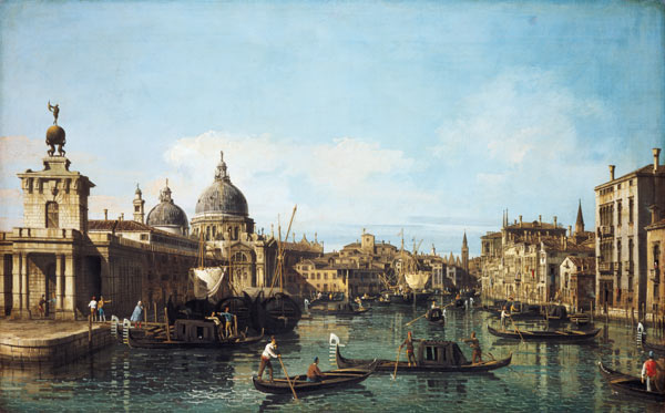 Entrada do Grande Canal: Vista para o oeste, por volta de 1738/42 – Giovanni Antonio Canal Giovanni Antonio Canal Master Apollon