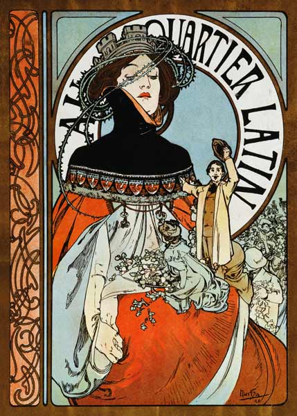 No Bairro Latino – Mucha Alphonse Mucha Master Apollon