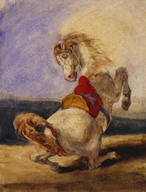 Cavalo em pé – Eugène Delacroix Eugène Delacroix Master Apollon