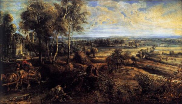 Vista de Het Steen ao amanhecer – Peter Paul Rubens Peter Paul Rubens Master Apollon