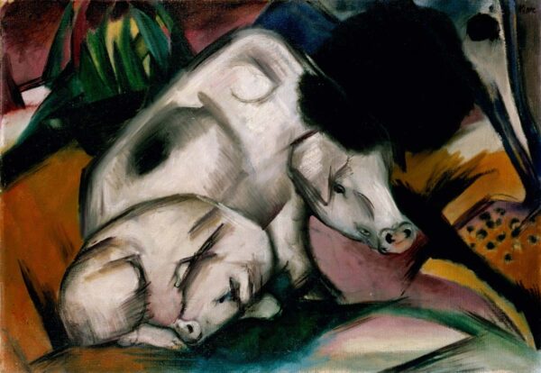 Dois porcos brancos – Franz Marc Franz Marc Master Apollon