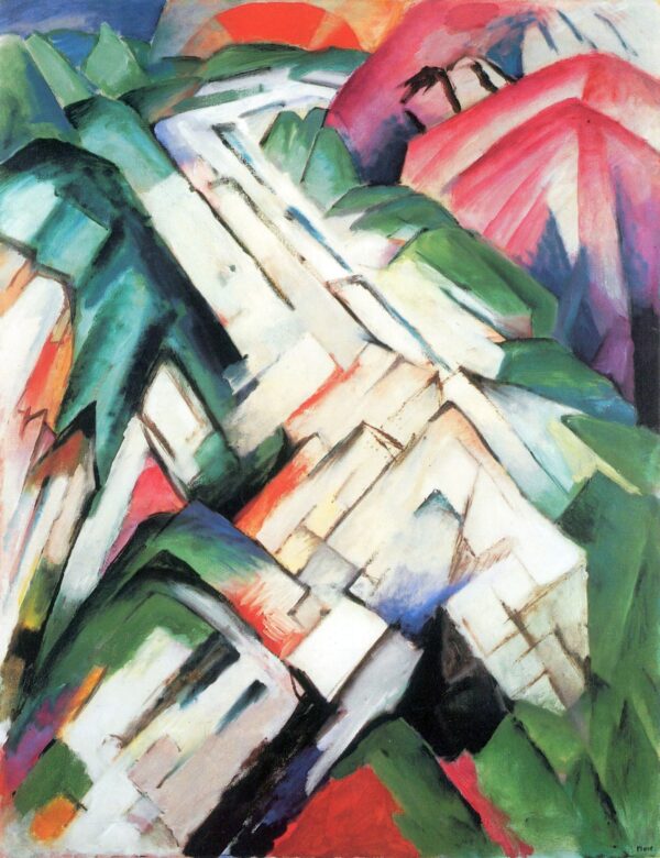 Paisagem de Montanha – Franz Marc Franz Marc Master Apollon