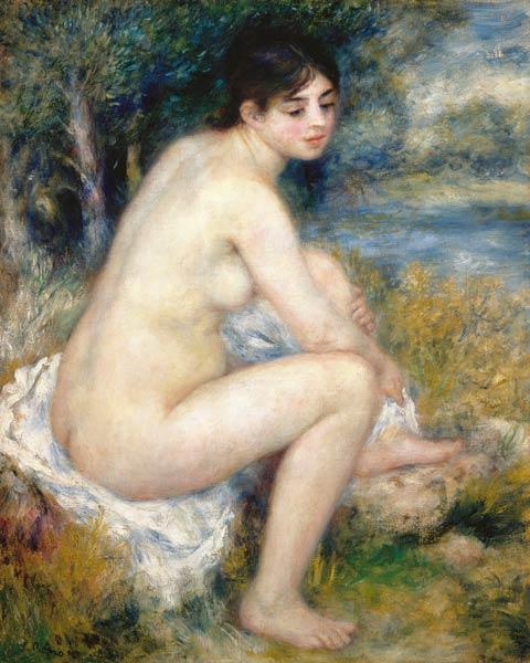 Bains, ele o pé secando – Pierre-Auguste Renoir Pierre-Auguste Renoir Master Apollon