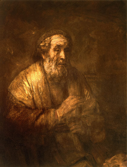 Homer dictando a um escrivão – Rembrandt van Rijn Rembrandt van Rijn Master Apollon