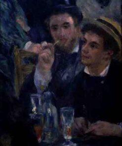 Baile no Moulin de la Galette, detalhe de dois homens sentados – Pierre-Auguste Renoir Pierre-Auguste Renoir Master Apollon