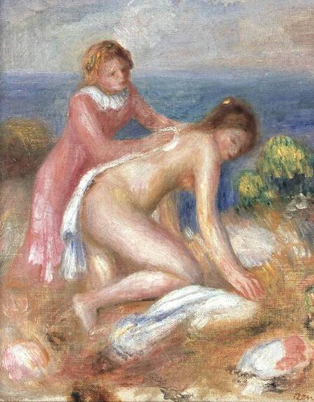 Um banhista e uma criada – Pierre-Auguste Renoir Pierre-Auguste Renoir Master Apollon