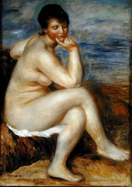 Banho sentado em uma rocha – Pierre-Auguste Renoir Pierre-Auguste Renoir Master Apollon