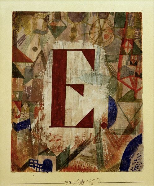 E, 1918 – Paul Klee Paul Klee Master Apollon