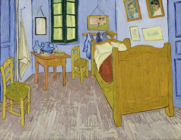 A cama de Van Gogh em Arles – Van Gogh Quadros Populares Master Apollon