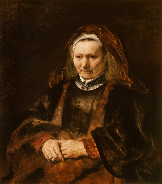 Retrato de uma mulher idosa – Rembrandt van Rijn Rembrandt van Rijn Master Apollon