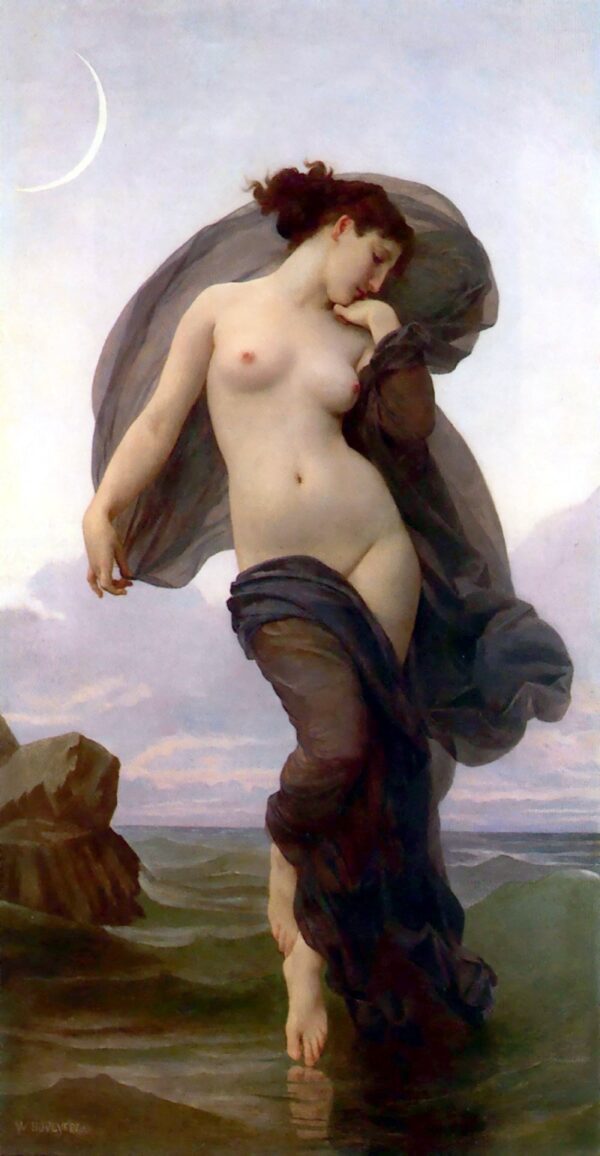 Humor Crepuscular, Crepuscular ou do Anoitecer – William Bouguereau Quadros Populares Master Apollon