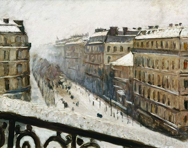 Boulevard Haussmann sob a neve – Caillebotte Gustave Caillebotte Master Apollon