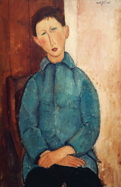 Garçom de paletó azul – Amedeo Modigliani Amedeo Modigliani Master Apollon