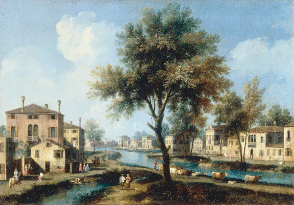 Vista de uma aldeia sobre a Brenta – Giovanni Antonio Canal Giovanni Antonio Canal Master Apollon