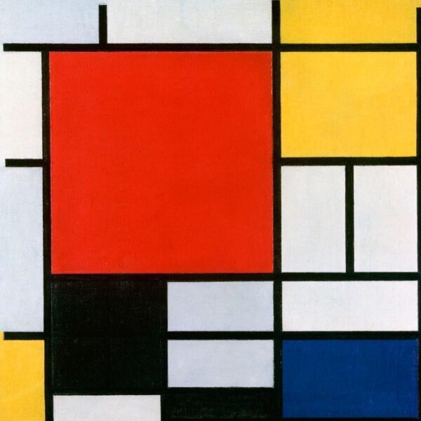 Composição II em vermelho, azul e amarelo – Mondrian Piet Mondrian Master Apollon