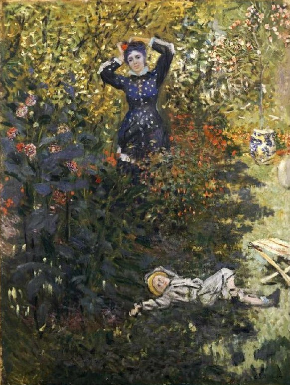 Camille e Jean Monet no jardim de Argenteuil – Claude Monet Claude Monet Master Apollon