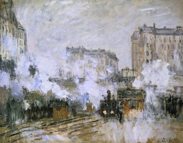 Exterior da estação Saint-Lazare, chegada de um trem – Claude Monet Claude Monet Master Apollon