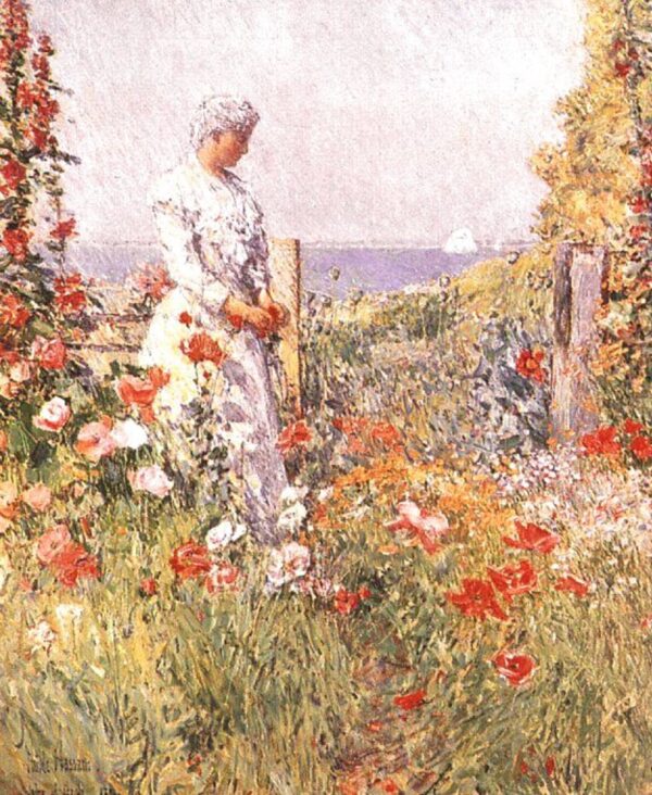 No Jardim – Childe Hassam Childe Hassam Master Apollon