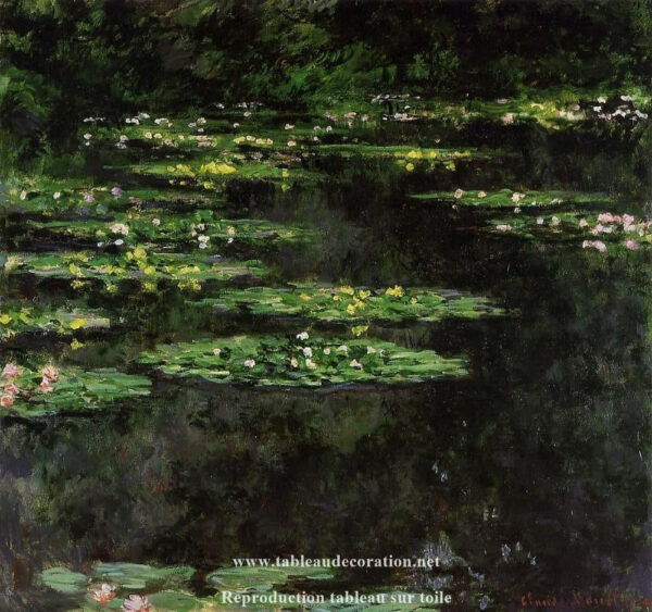 Ninféias negras – quadro de Monet “Os Nenúfares” de Claude Monet Master Apollon