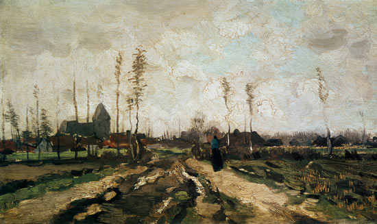 Paisagem com uma igreja e casas, Nuenen – Van Gogh Vincent Van Gogh Master Apollon