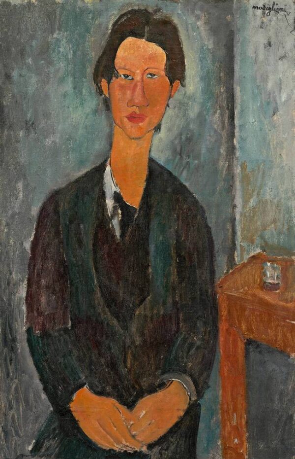 Soutine sentado à uma mesa – Amedeo Modigliani Amedeo Modigliani Master Apollon