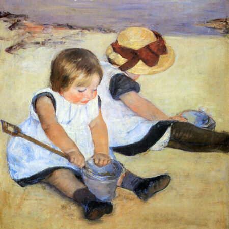 Crianças brincando na praia – Mary Cassatt Mary Cassatt Master Apollon