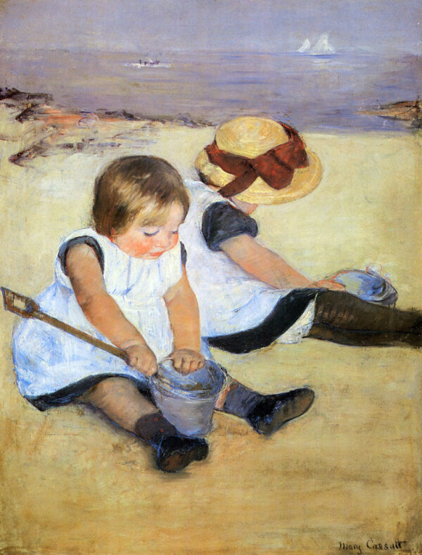 Crianças brincando na praia – Mary Cassatt Mary Cassatt Master Apollon