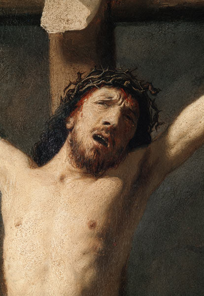 Cristo na cruz, detalhe da cabeça – Rembrandt van Rijn Rembrandt van Rijn Master Apollon