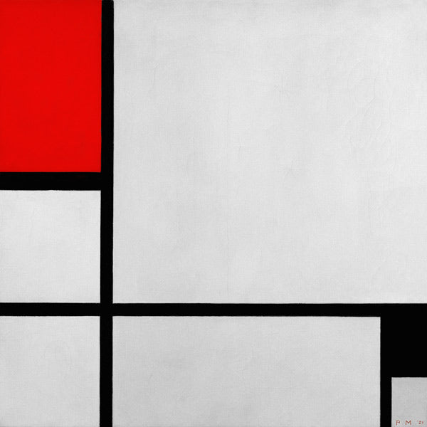 Composição vermelha e preta – Mondrian Piet Mondrian Master Apollon