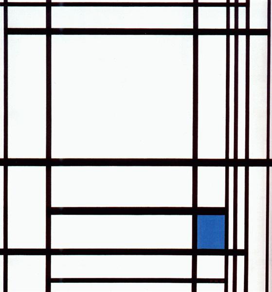 Composição com azul – Mondrian Piet Mondrian Master Apollon