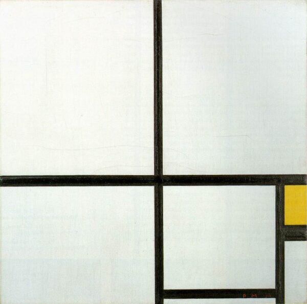 Composição com Amarelo – Mondrian Piet Mondrian Master Apollon