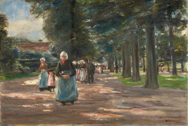 Caminho da igreja em Laaren – Max Liebermann Max Liebermann Master Apollon