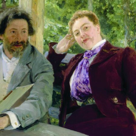 Autorretrato com Natalia Borisovna Nordman-Severova – Ilya Repin Ilia Repin Master Apollon