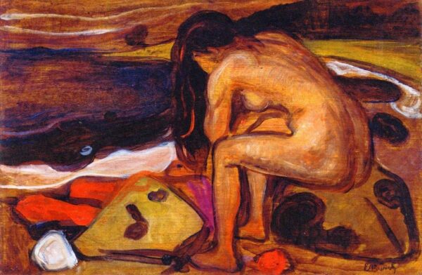 Mulher nua na praia – Edvard Munch Edvard Munch Master Apollon