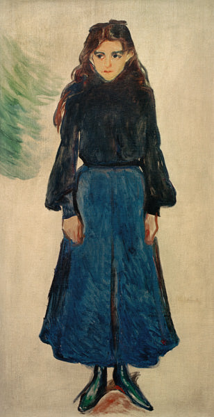 A menina triste (A menina azul) – Edvard Munch Edvard Munch Master Apollon