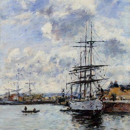 Deauville, o porto de pesca – Eugène Boudin Eugène Boudin Master Apollon