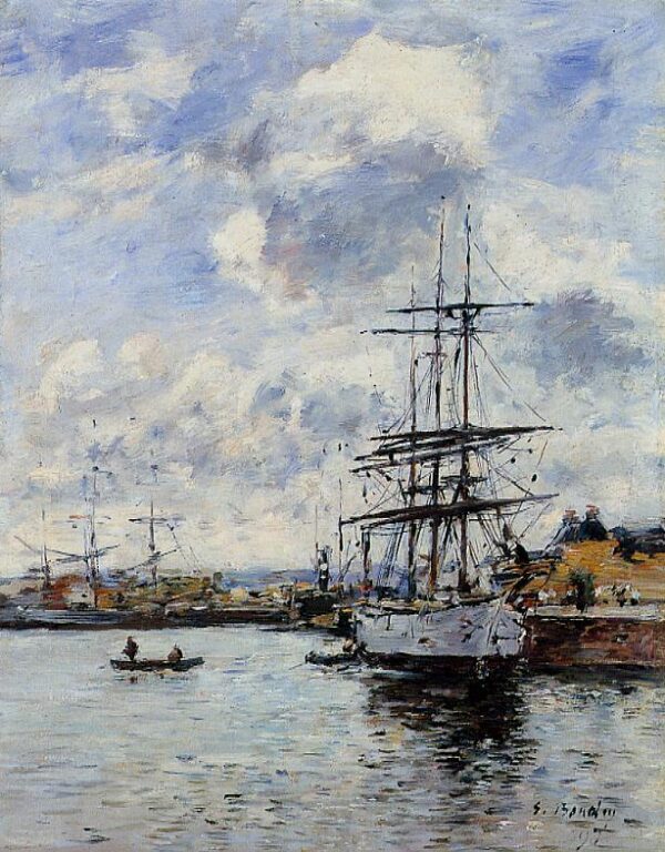 Deauville, o porto de pesca – Eugène Boudin Eugène Boudin Master Apollon