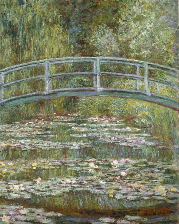 Ponte sobre um lago de ninfeias – Claude Monet “Os Nenúfares” de Claude Monet Master Apollon